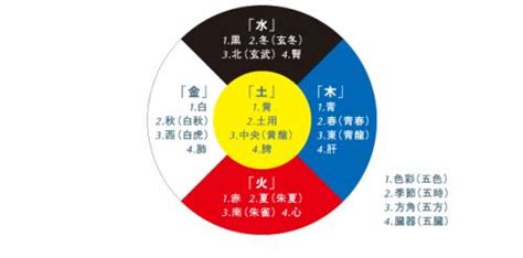 中國五行 色彩 十八籽功效
